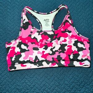 Eastbay Pink Camp‎ Sports Bra Size 2XL